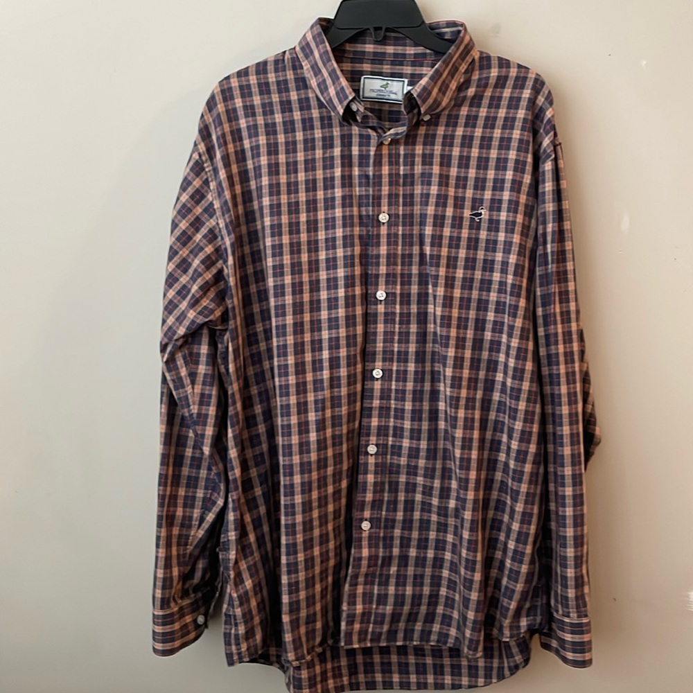Properly Tied Plaid Button Down Shirt Classic Fit Men’s size XXL